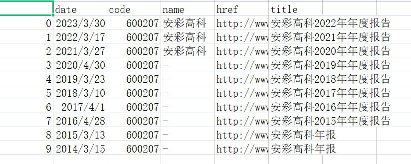 结果截图